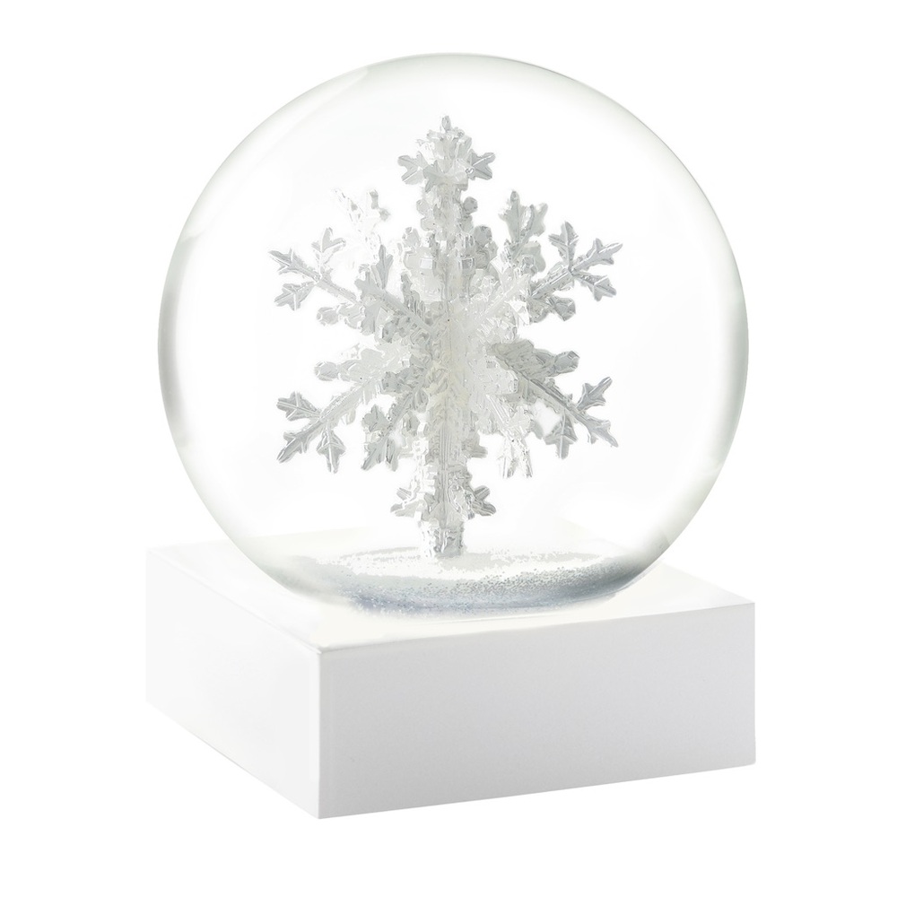Charming White Snowflake Holiday Globe